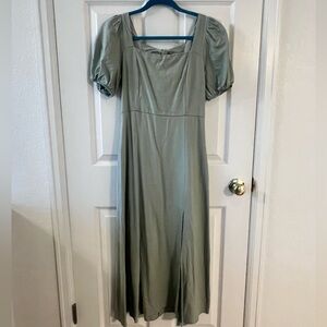 Altar'd State Sage Green Maxi Dress